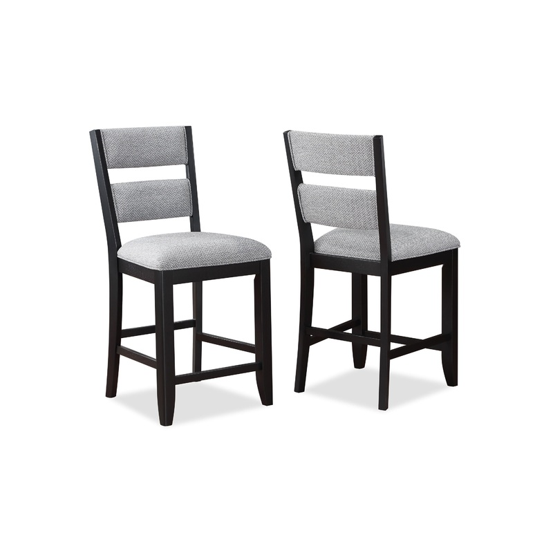 Frey – Counter Height Chair (Set of 2) – Black