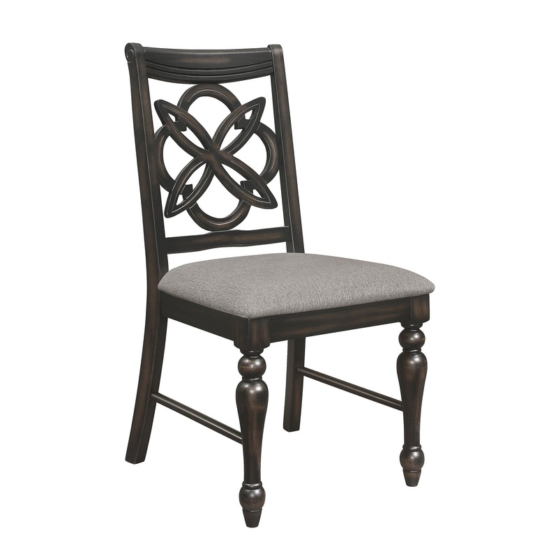 Hilara – Side Chair (Set of 2) – Dark Brown