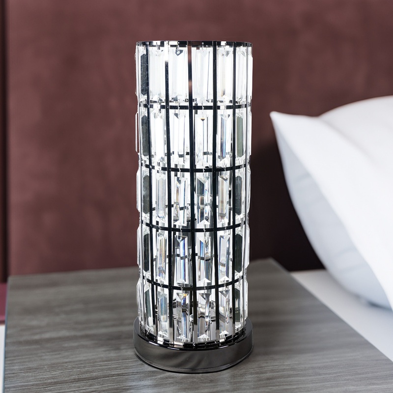 Column – Table Lamp Nickel – Black