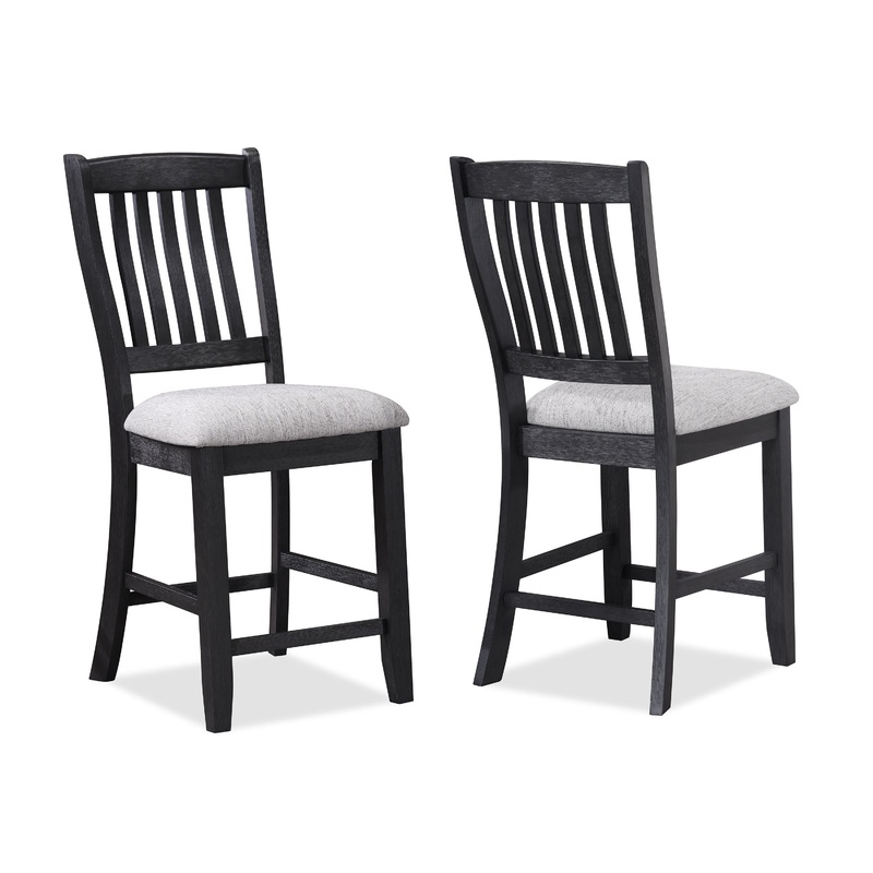 Buford – Counter Height Chair (Set of 2) – Light Gray