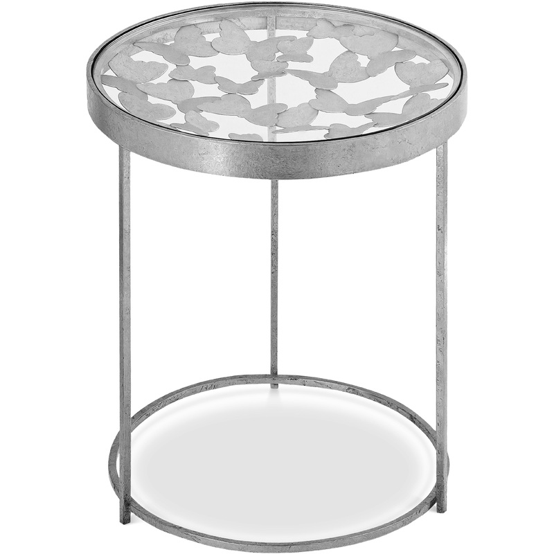 Butterfly – End Table Pearl Silver