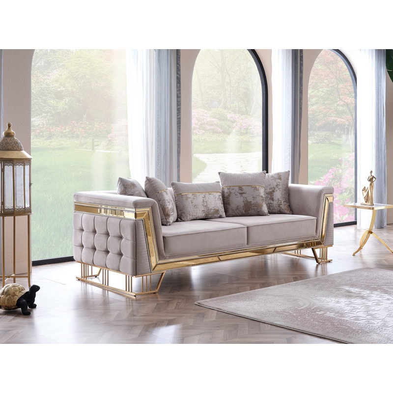 Munich 89″ Wide Sofa Cream