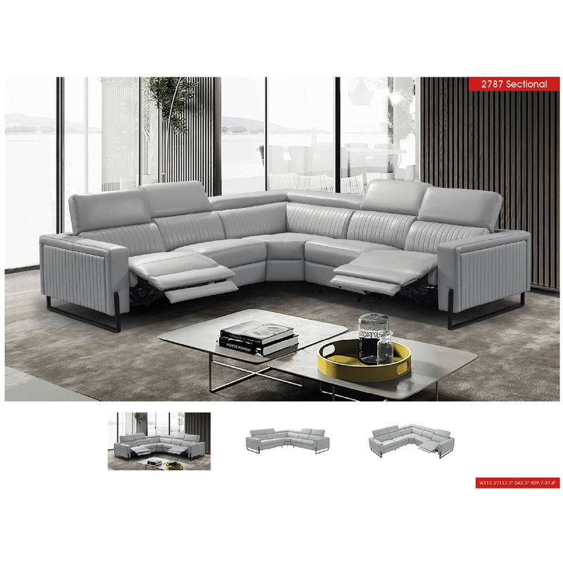 2787 Sectional w/ recliners