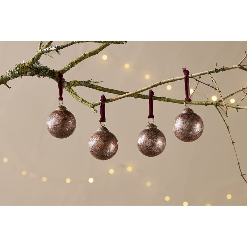 Darya Baubles – Antique Burgundy – (Set of 4) Antique Burgundy