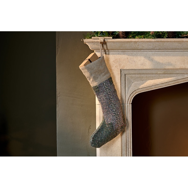 Dhanda Recycled Wool Stocking – Moss & Natural Moss & Natural