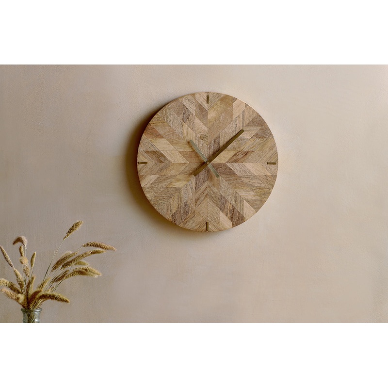 Enugu Mango Wood Clock – Natural Natural