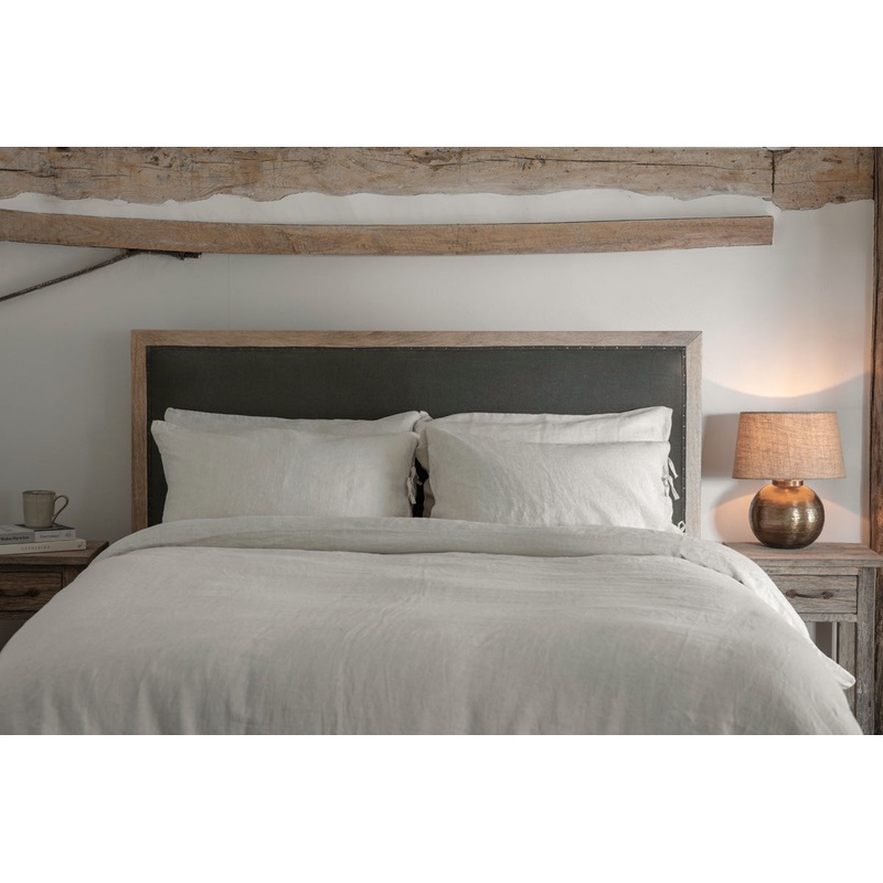 Anesha Upholstered Linen Headboard – Olive Green Olive Green