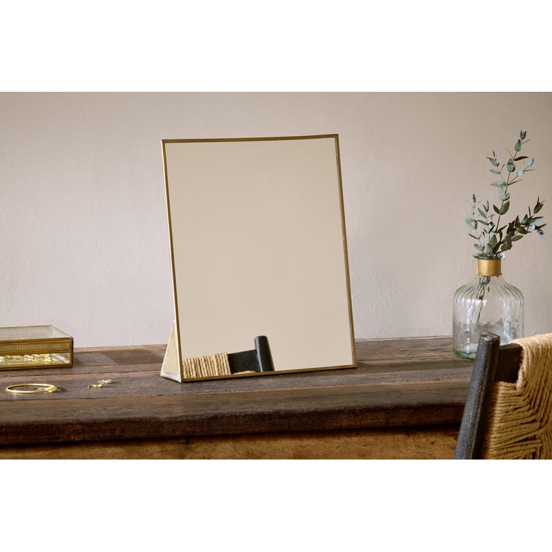 Kiko Standing Mirror – Antique Brass Antique Brass