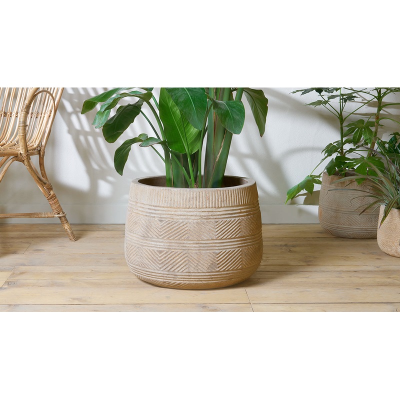 Zadie Terracotta Planter – Natural – Large Terracotta