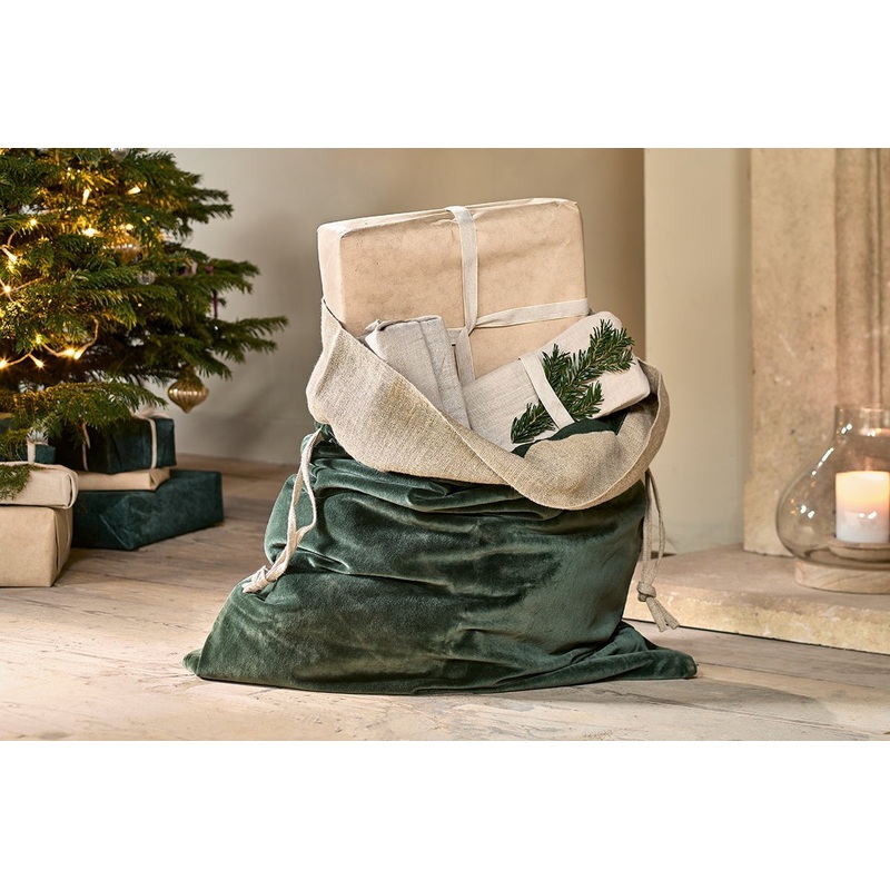 Karru Cotton Velvet Sack – Forest Green Forest Green