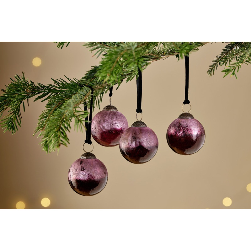 Pannee Round Baubles – Ruby (Set of 4) Ruby