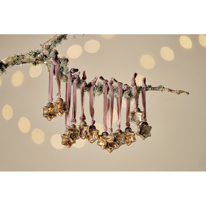 Sardi Star Baubles – Gold (Set of 12) Gold