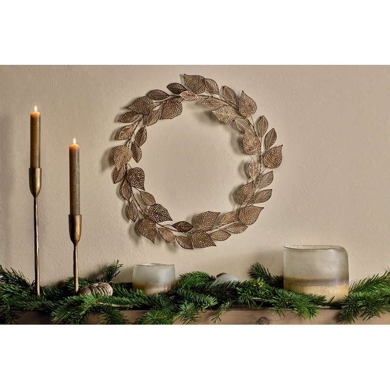 Charita Wreath – Antique Brass Antique Brass