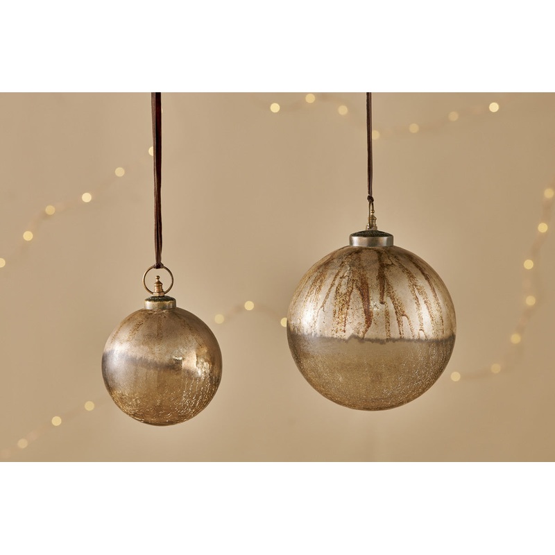 Konara Giant Bauble – Gold Crackle Gold Crackle