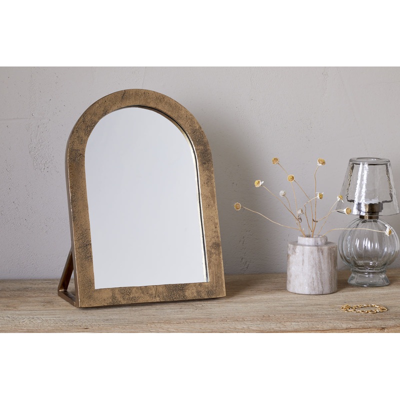 Cayce Cast Aluminum Vanity Mirror – Antique Brass Antique Brass