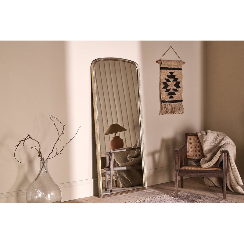 Almora Arched Mirror Antique Brass