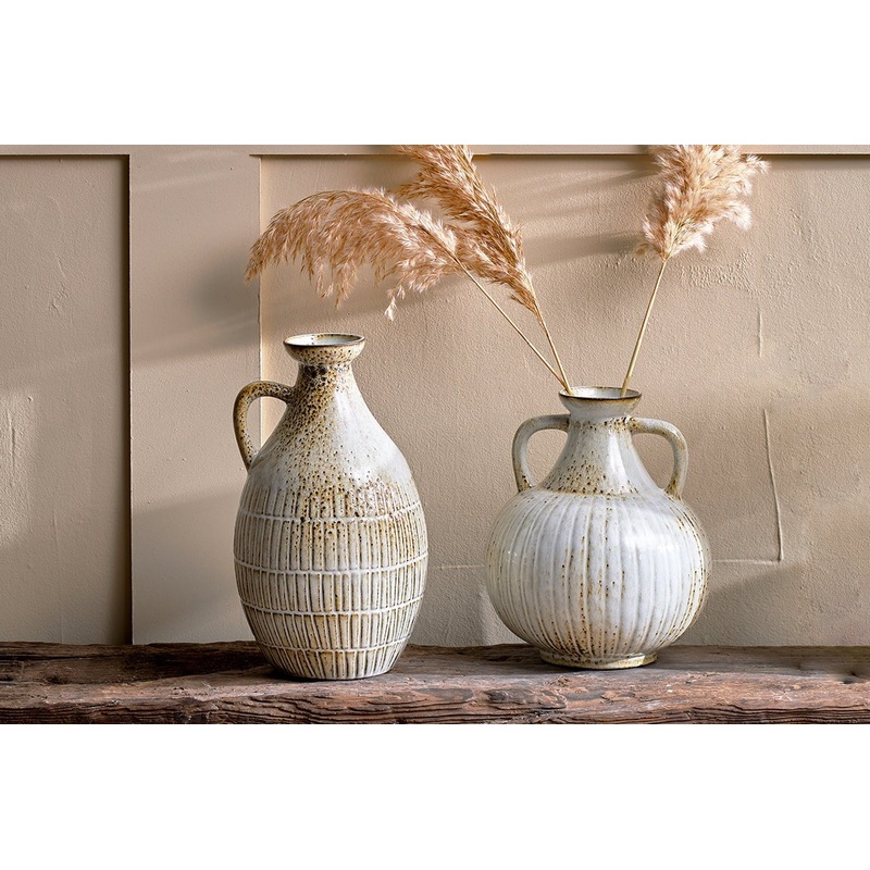 Anjuna Reactive Glaze Decorative Jug White