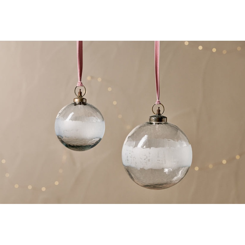 Anara Etched Giant Bauble Clear