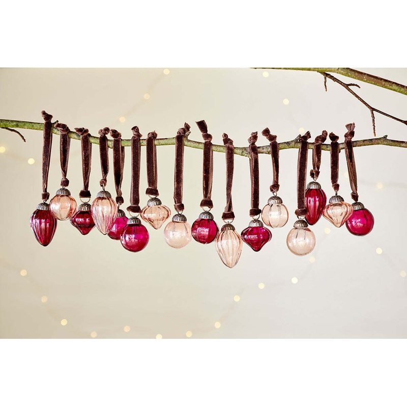 Adisa Bauble Jar – Ruby & Copper (Set of 16) Ruby & Copper