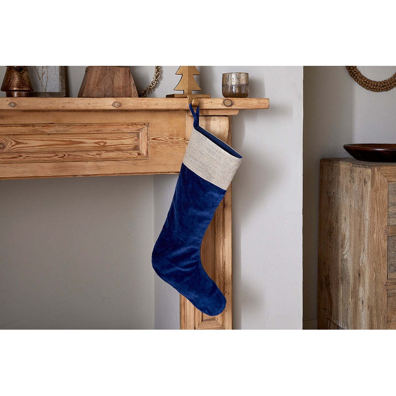 Karru Cotton Velvet Stocking – Indigo Indigo