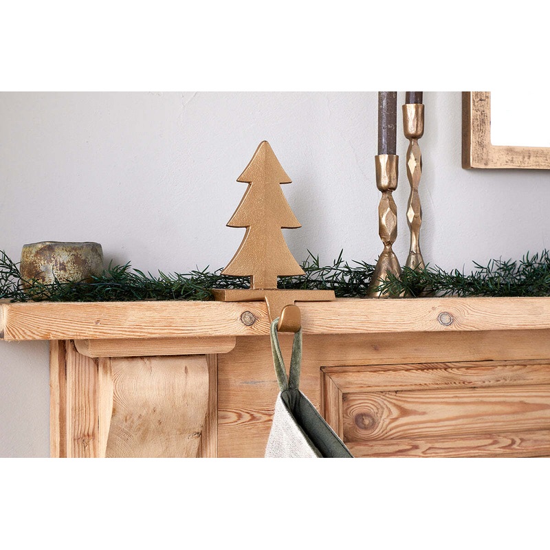 Kotta Stocking Tree Holder – Antique Brass Antique Brass