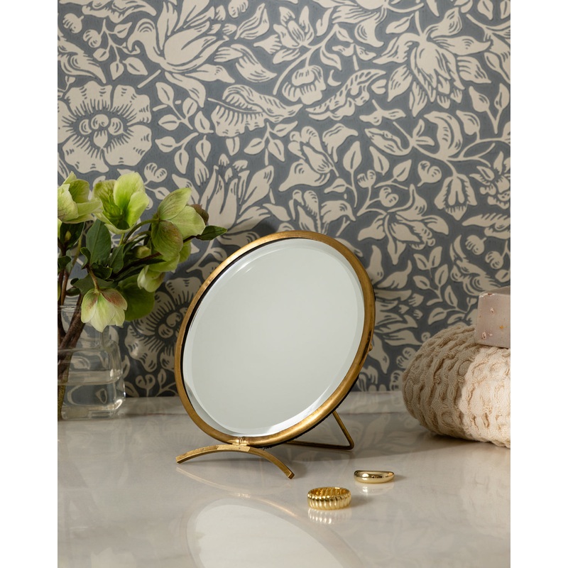 Antique Brass Folding Mirror