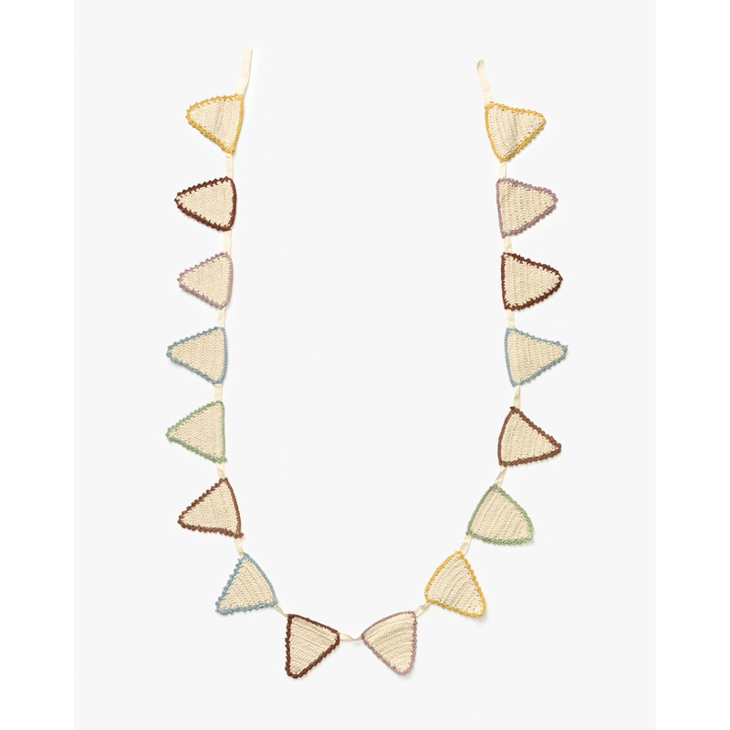 6′ Cotton Crocheted Pennant Garland