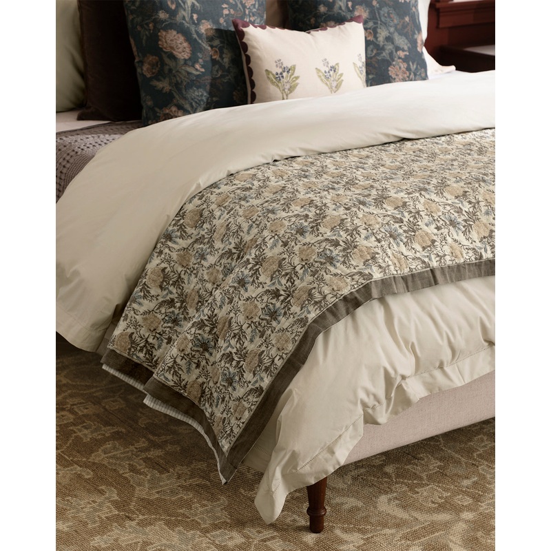 Audrey Tan Block Print Quilt