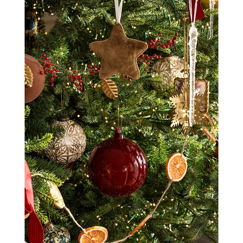 4″ High Gloss Glass Baubles (Set of 4)
