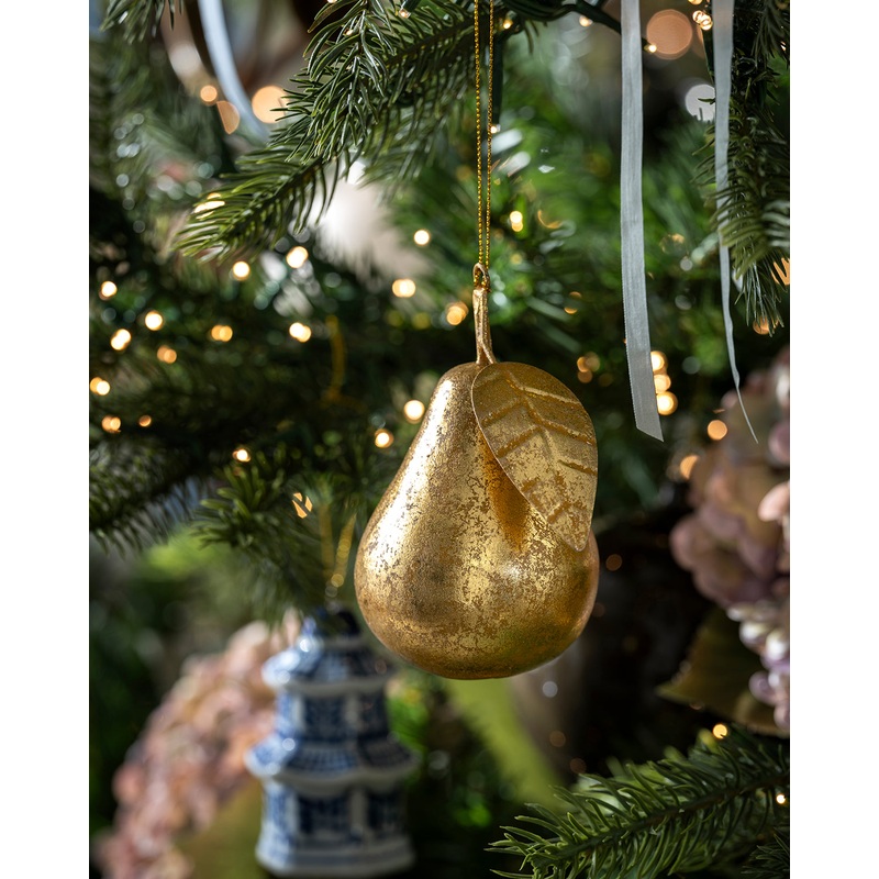 Gilded Pear Ornament