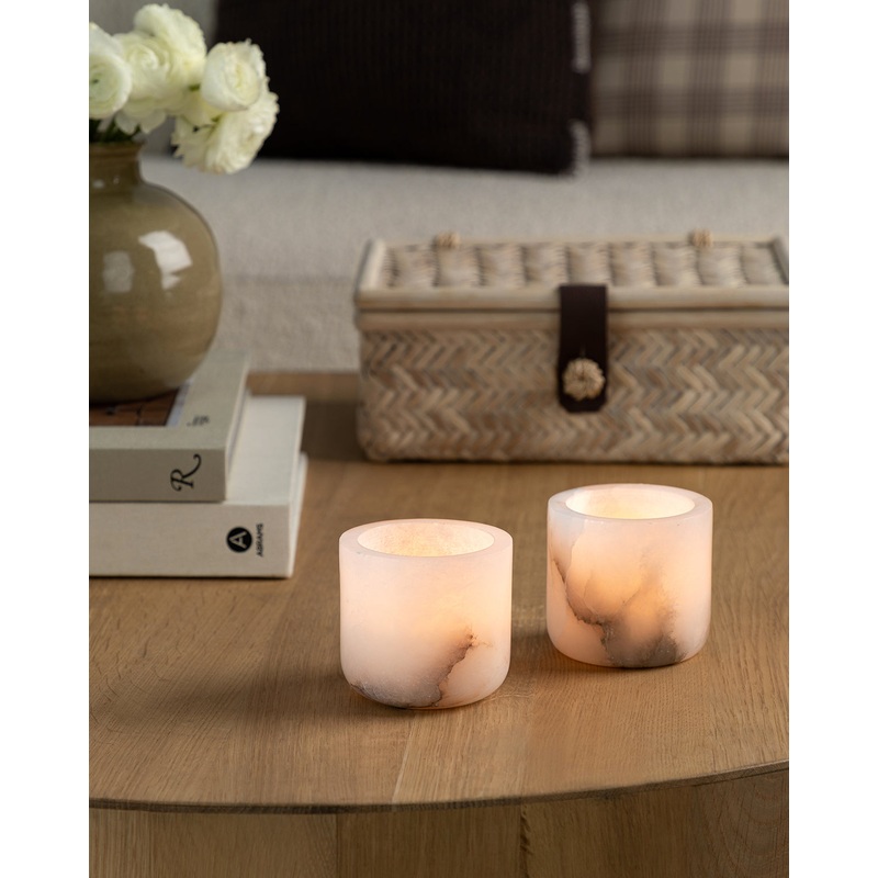 Alabaster Tea-light Holder