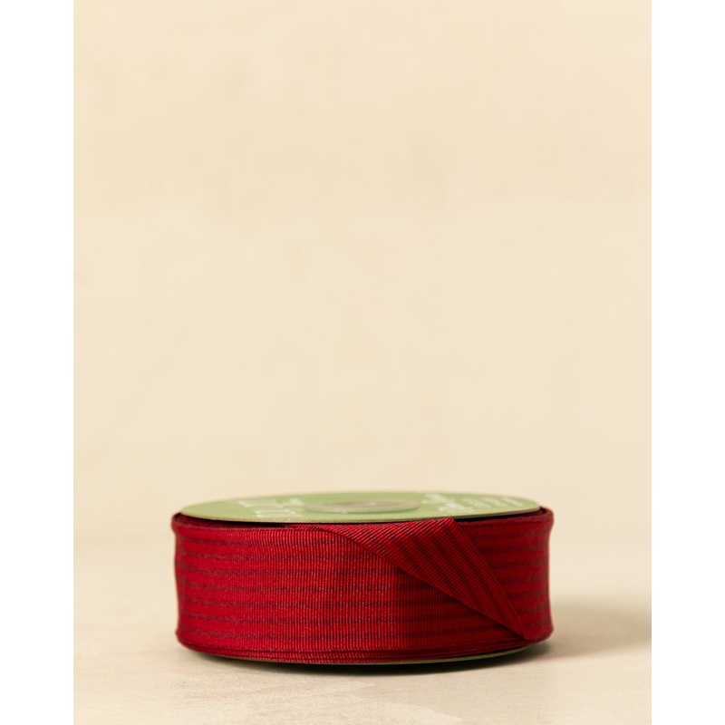1.5″ Woven Grosgrain Stripe Ribbon with Woven Edge