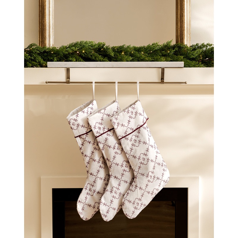 25″ Marble Stocking Holder with Rod