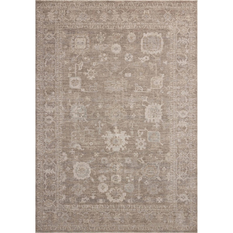 Chris Loves Julia x Loloi Louisa Rug in Taupe/Ivory