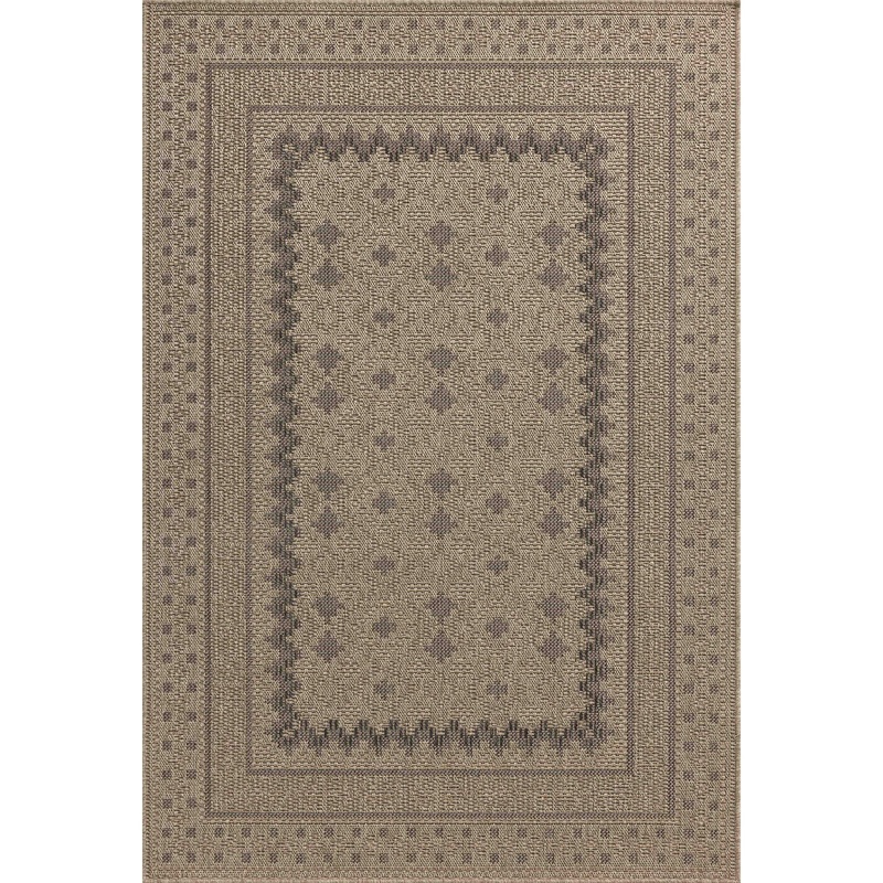 Chris Loves Julia x Loloi Providence Indoor/Outdoor Rug in Charcoal/Dove