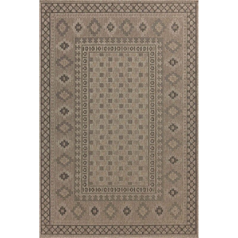 Chris Loves Julia x Loloi Providence Indoor/Outdoor Rug in Dove/Charcoal