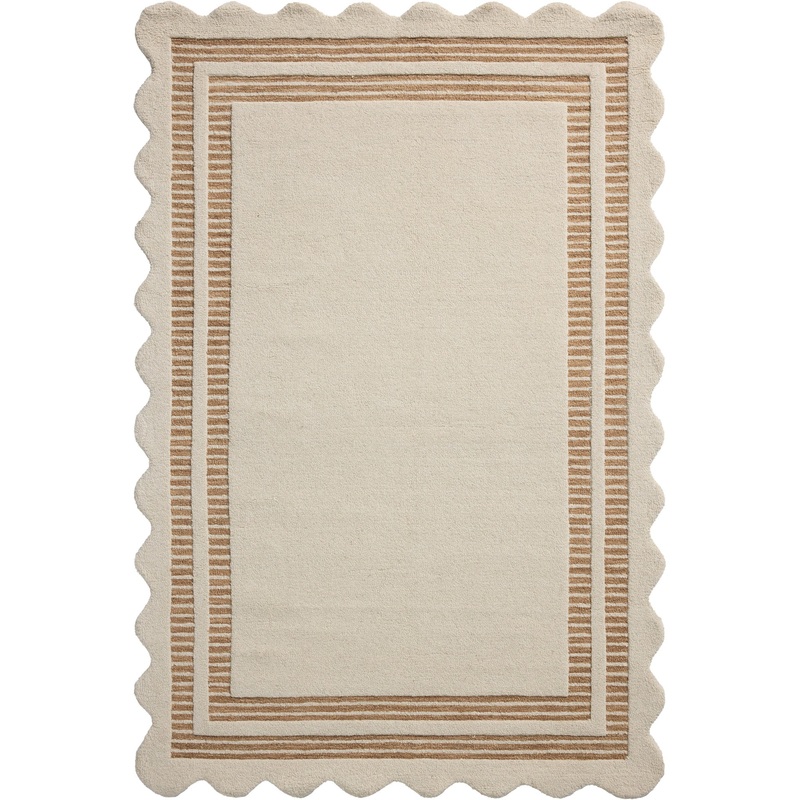 Chris Loves Julia x Loloi Scottie Rug in Ivory/Rust