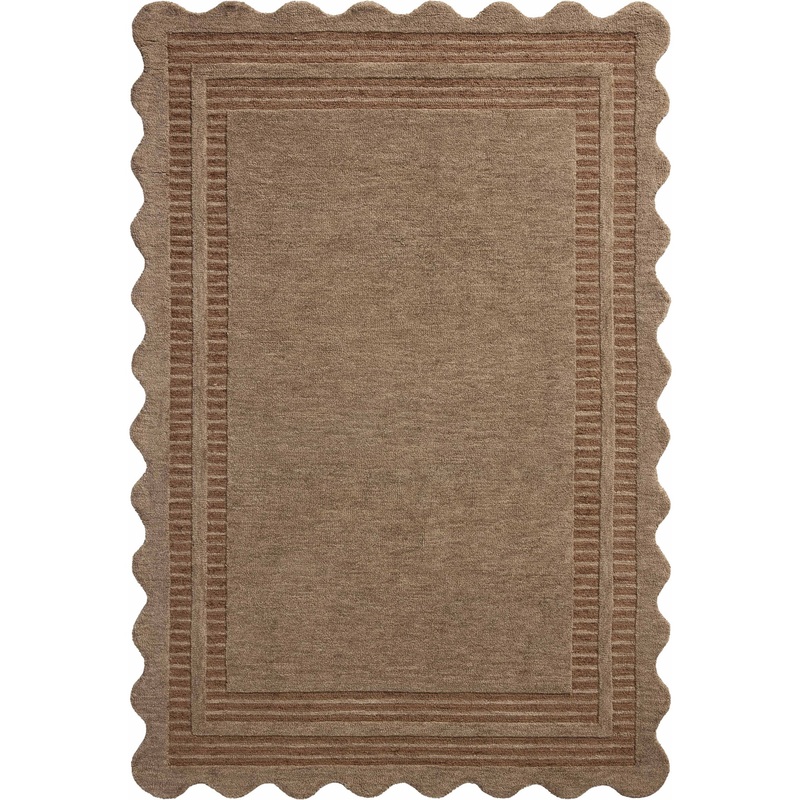 Chris Loves Julia x Loloi Scottie Rug in Mocha/Clay