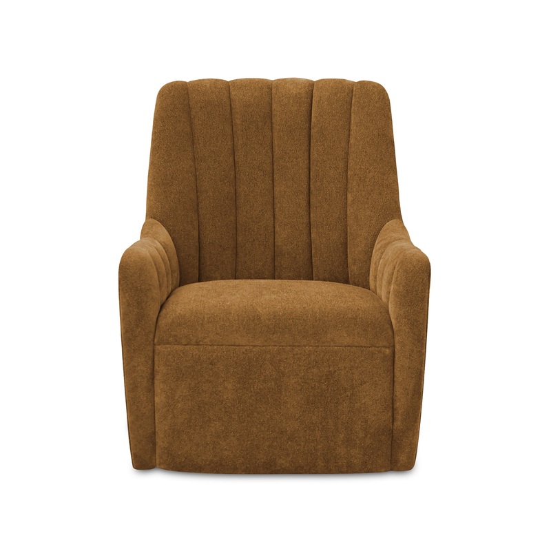 Henry Swivel Chair Ochre Brown