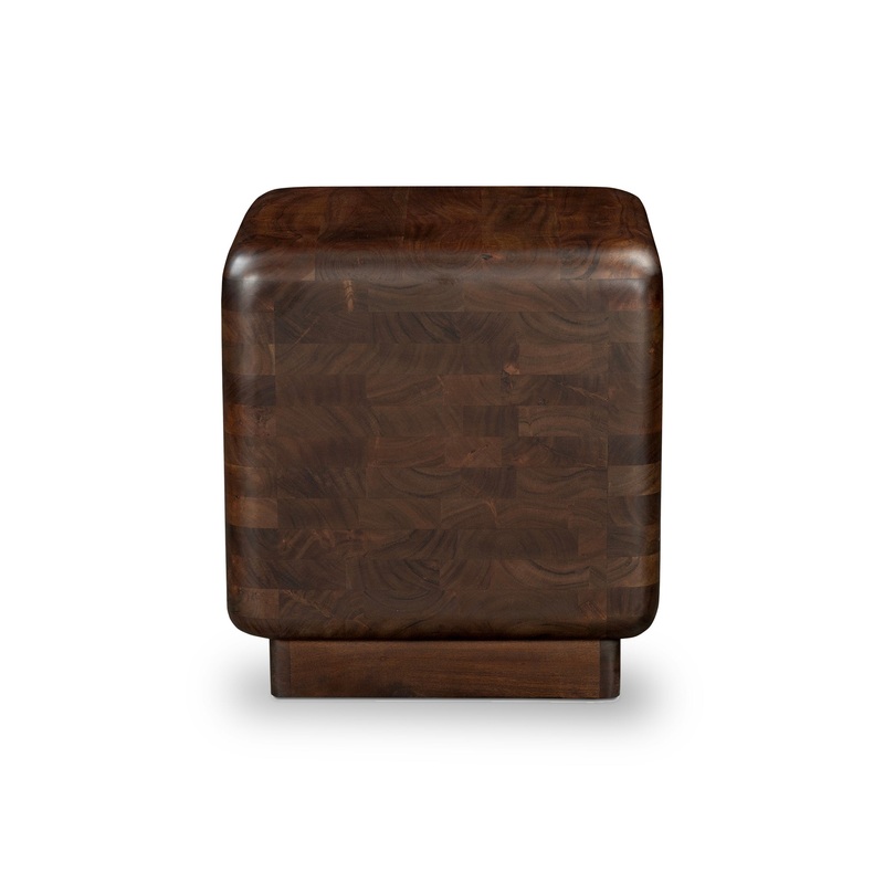 Evelina Side Table in Dark Brown