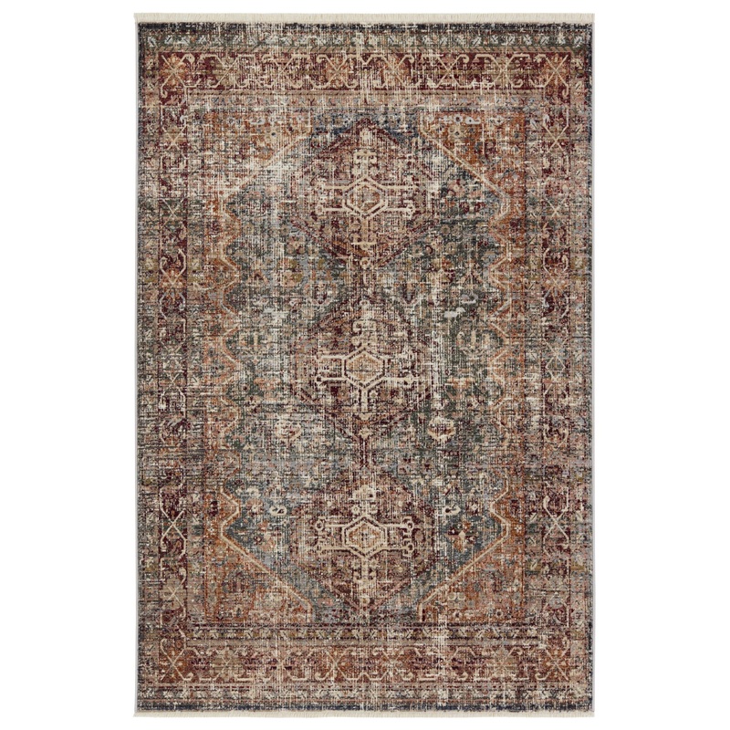 Zakaria Rug in Red/Blue