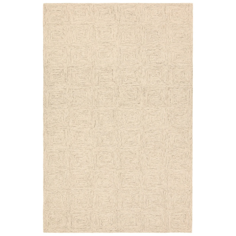Aleric Hand Tufted Rug in White/Gray