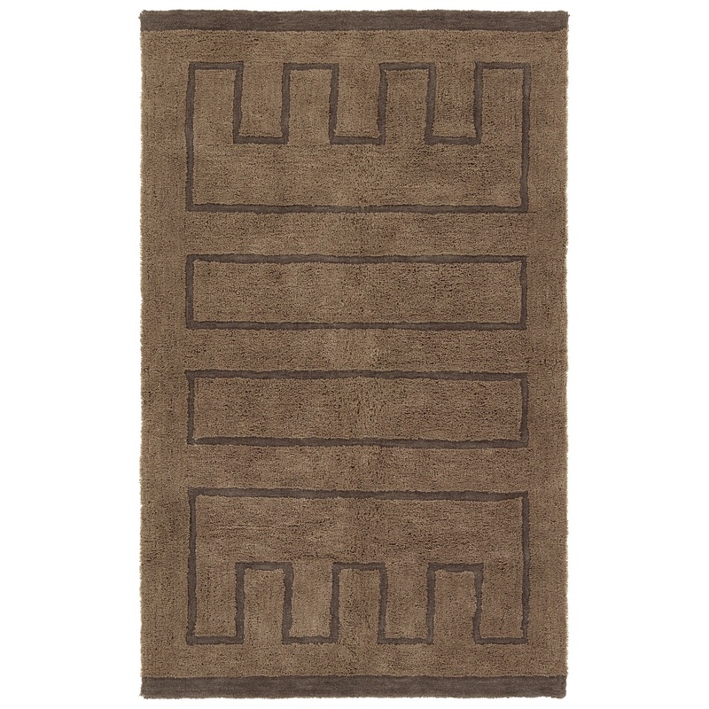 Ziyan Hand Tufted Rug in Brown