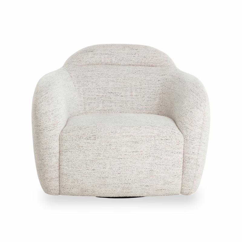 Yadiel Swivel Lounge Chair in Hailey Moon