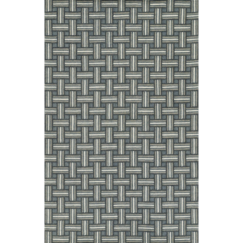 Abbott Hand Tufted Wool Rug in Blue