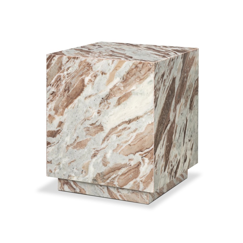 Elliott Square Side Table Pink