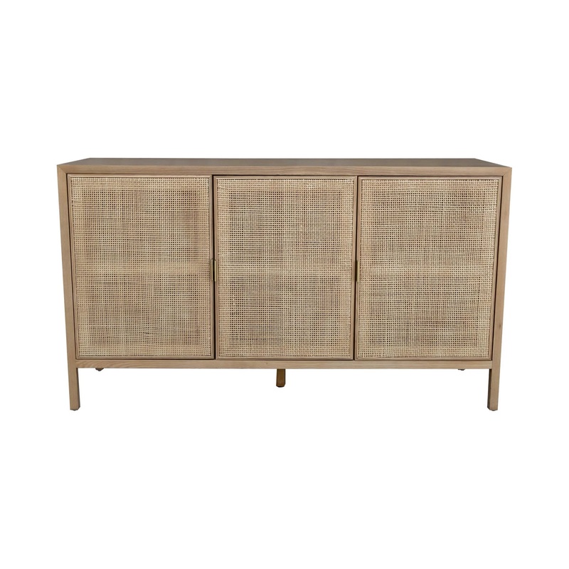 3-Door Rattan Sideboard – Natural
