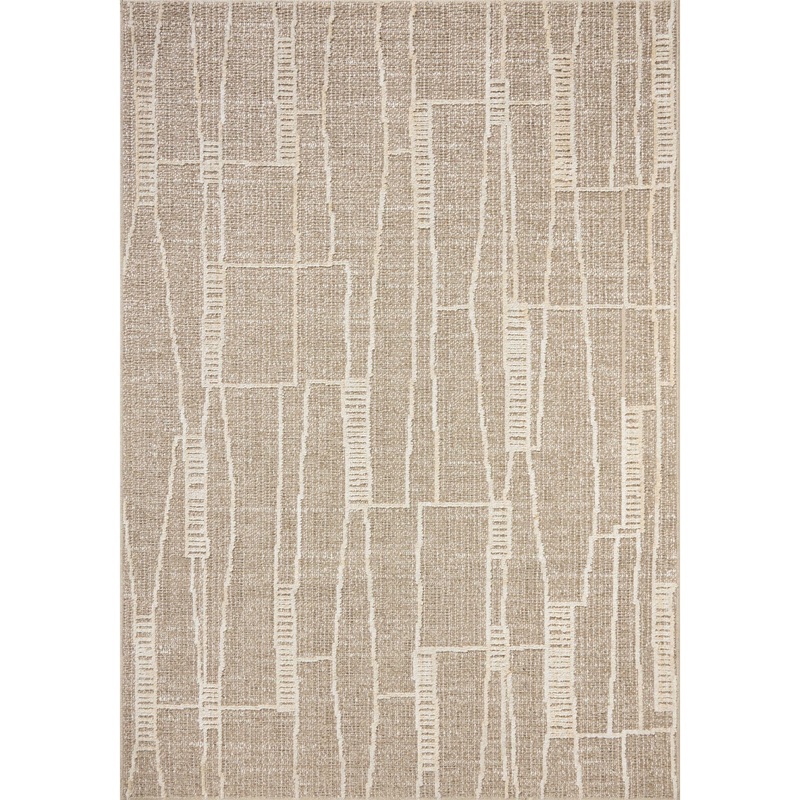Amber Lewis x Loloi Bexley Rug in Mushroom/Natural