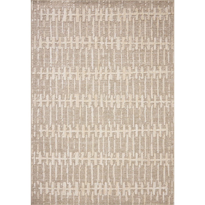 Amber Lewis x Loloi Bexley Rug in Taupe/Natural