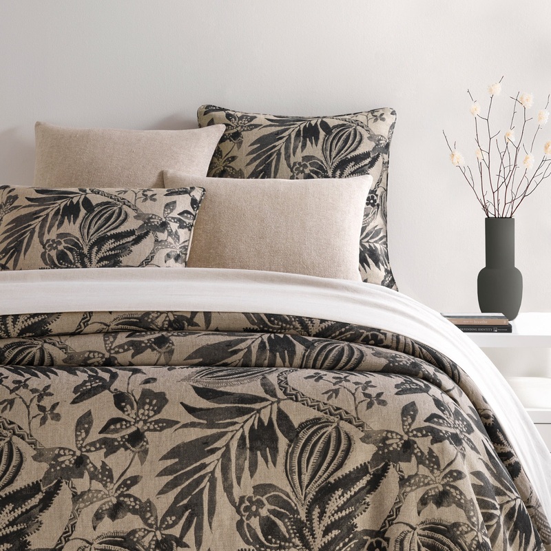 Antigua Linen Black Duvet Cover